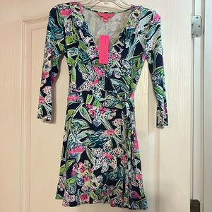 Lilly Pulitzer Romper Wrap Dress with shorts— NWT— size XXS (fits like a small)